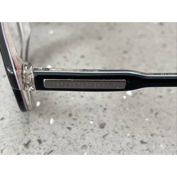 Burberry Black Clear Rectangular Glasses Frames ONLY Italy B2004 3016 52 16 140 - Picture 5 of 15